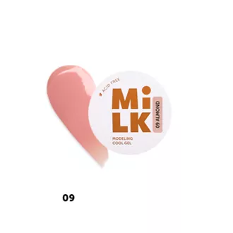 Milk, Холодный гель Modeling Cool Gel №09 Almond (15 г) 