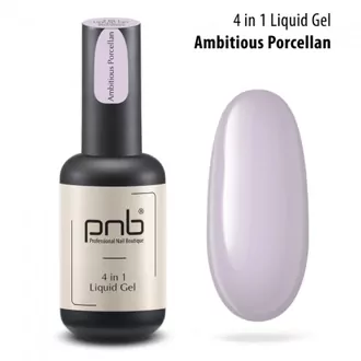 PNB, Liquid Gel 4in1 UV/LED Полигель-архитектор 4в1 Ambitious Porcelain (17 мл)