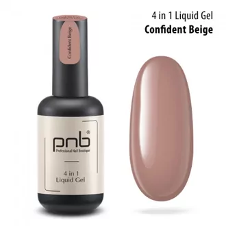 PNB, Liquid Gel 4in1 UV/LED Полигель-архитектор 4в1 Confident Beige (17 мл)
