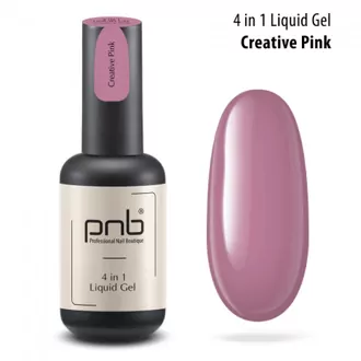 PNB, Liquid Gel 4in1 UV/LED Полигель-архитектор 4в1 Creative Pink (17 мл)