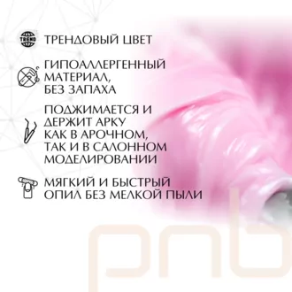 PNB, Ice IQ Gel Pastel, Amarant / Айс Айкью гель Амарант (15 мл)