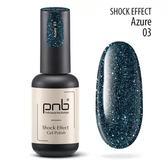 PNB, Гель-лак Shock Effect 03 Azure (8мл)
