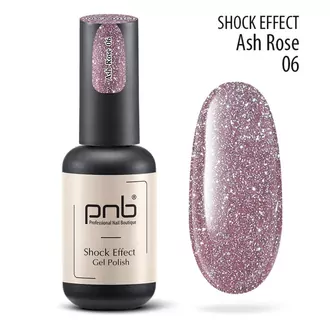  PNB, Гель-лак Shock Effect 06 Ash Rose (8мл)