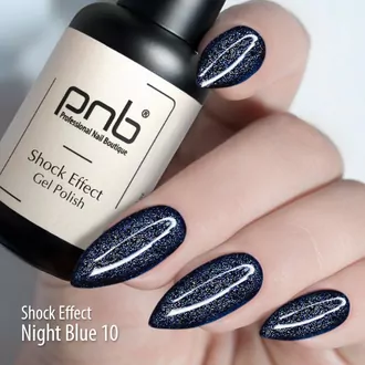  PNB, Гель-лак Shock Effect 10 Night Blue (8мл)