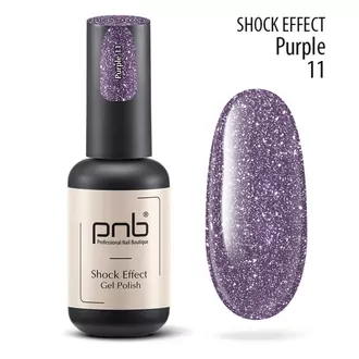  PNB, Гель-лак Shock Effect 11 Purple (8мл)