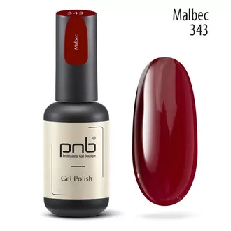 PNB, Гель-лак №343 Find Your Red - Malbec (8 мл)