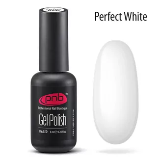 PNB, Гель-лак белый Perfect White (8 мл)