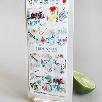 IBDI, пленки для маникюра SPLASH GRAFFITI 12