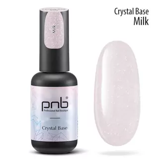 PNB, База светоотражающая Crystal Base Milk UV/LED (8 мл)