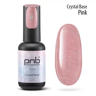 PNB, База светоотражающая Crystal Base Pink (8 мл)