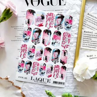 LAQUE, Пленки Nail Wraps №35 LAQUE, Пленки Nail Wraps №35