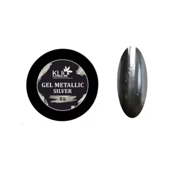 Klio, Гель-краска Gel Metallic Silver (5 г)