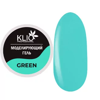 Klio, Цветной моделирующий гель - Green (15 г)