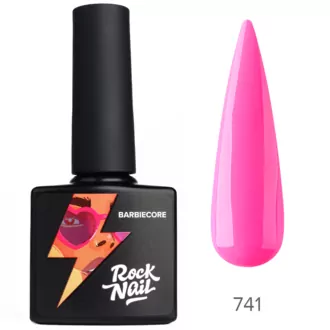 RockNail, Гель-лак Barbiecore №741 Think Pink (10 мл)
