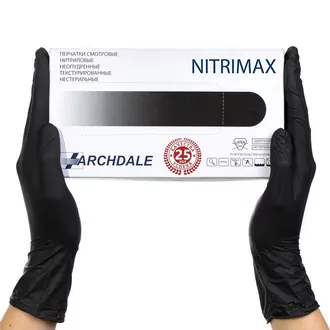 NitriMax, Перчатки нитриловые M черные (50 пар)