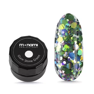 Monami, Гель-лак Glam Shine Green (5 г)
