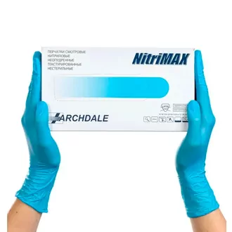 NitriMax, Перчатки нитриловые голубые S (50 пар)
