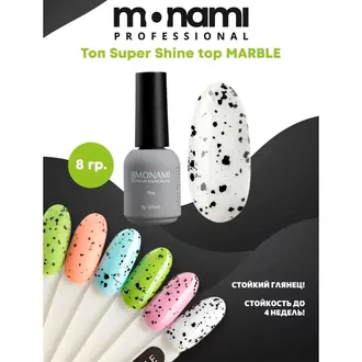 Monami, Топ Super Shine top Marble (8 мл)