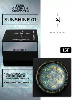 Alta Nivelo, Гель для моделирования Sunshine №01 (15 г)