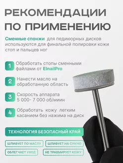 Elnail Pro, Сменные спонжи-диски Titan M (25 шт)
