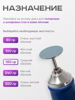 Elnail Pro, Сменные файлы-диски Titan S на мягкой основе 180гр (50 шт)