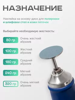 Elnail Pro, Сменные файлы-диски Titan на мягкой основе M 320гр (50 шт)