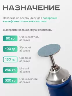 Elnail Pro, Сменные файлы-диски Titan M на мягкой основе 180гр (50 шт)