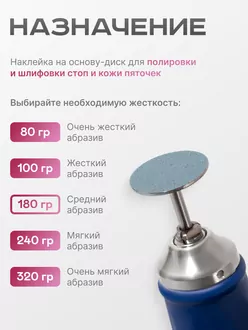Elnail Pro, Сменные файлы-диски Titan L на мягкой основе 180гр (50 шт)