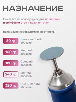 Elnail Pro, Сменные файлы-диски Titan L на мягкой основе 240гр (50 шт)