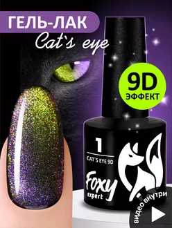 Foxy Expert, Гель-лак Cat's Eye 9D №01 (8 мл)