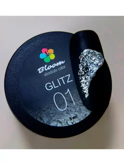 Bloom, Гель Glitz №01 серебро (5 г)