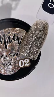 MIA, Гель для дизайна Glitz Storm №02 (8 мл)