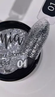 MIA, Гель для дизайна Glitz Storm №01 (8 мл)