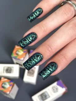 Swanky Stamping, Лак для стемпинга S100 Хамелеон электро (6 мл)