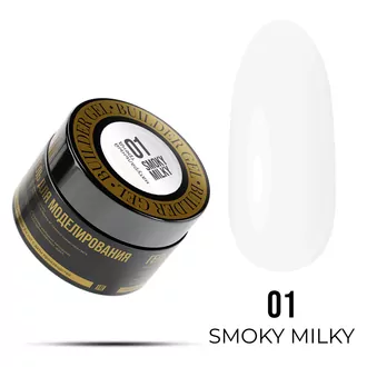 LunaLine, Гель Deluxe Milky для наращивания Smoky №01 (15 мл)