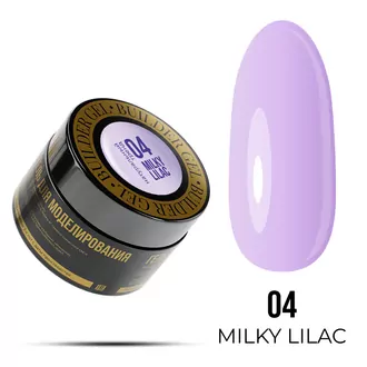 LunaLine, Гель Deluxe Milky для наращивания Lilac №04 (15 мл)