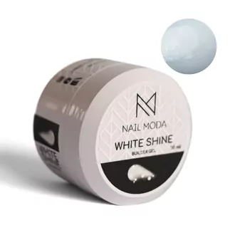 NAIL MODA, Гель билдер моделирующий White Shine (30 г)