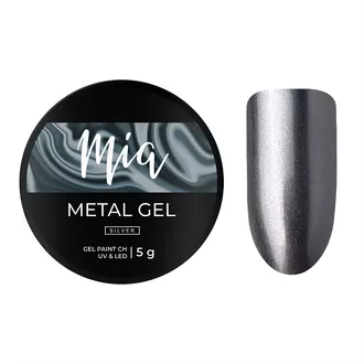 MIA, Гель-краска Metal Gel Silver (5 мл)