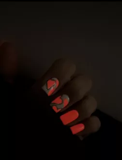 MoodNail, Гель-лак Glow Neon Red (10 мл)