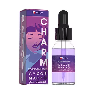 MILV, Сухое укрепляющее масло для ногтей Charm (15 мл) MILV, Сухое укрепляющее масло для ногтей Charm (15 мл)