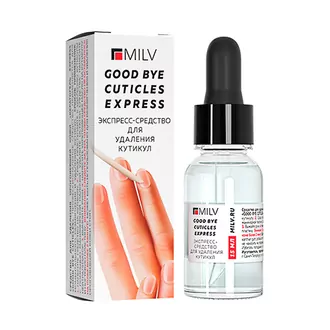 Milv, Средство для удаления ороговевшей кожи - Кератогель Express Good Bye Cuticles (15 мл) Milv, Средство для удаления ороговевшей кожи - Кератогель Express Good Bye Cuticles (15 мл)