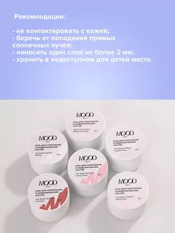 MoodNail, Набор гелей Nude Perfect (6 шт по 14 г)