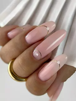 Esthetic Nails, Набор база Rubber+гель 04 Blush+топ Ultra Gloss