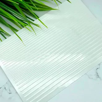 LAQUE, 3D эластичные наклейки полосы WHITE (гнутся)