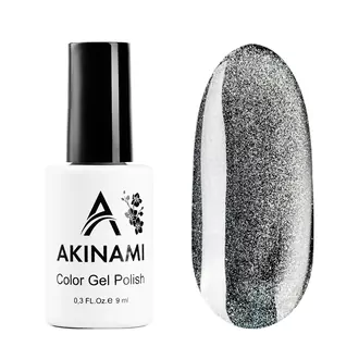 Akinami, Гель-лак Cat Eye Silver (9 мл)