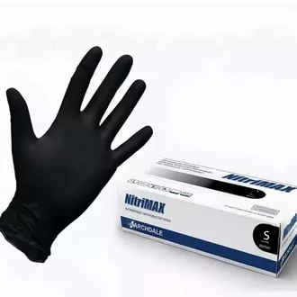 NitriMax, Перчатки нитриловые - Чёрные S (100 шт)