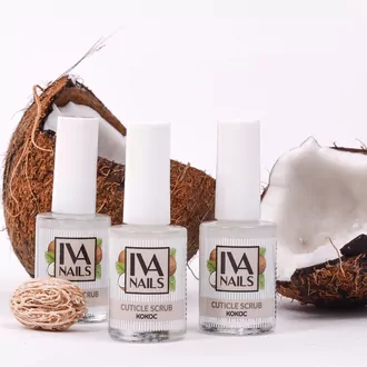 Iva Nails, Скраб-желе для кутикулы Кокос (11 мл)