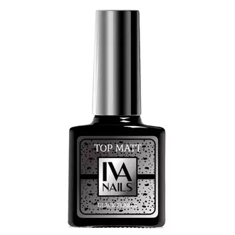 Iva Nails, Toп Matt Black Flares (8 мл)
