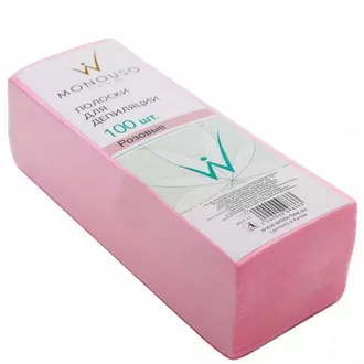 Italwax, Полоски для депиляции розовые 7*20 см (100 шт)