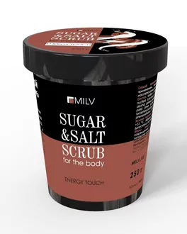 Milv, Cкраб cахарно-солевой для тела Кофе (250 г)
